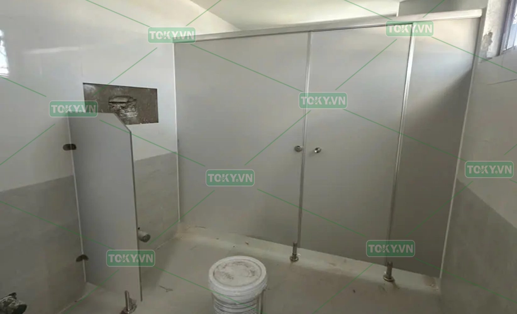 Dự án vách ngăn vệ sinh VietinBank – Chi nhánh Bắc Thanh Hóa (120m²)