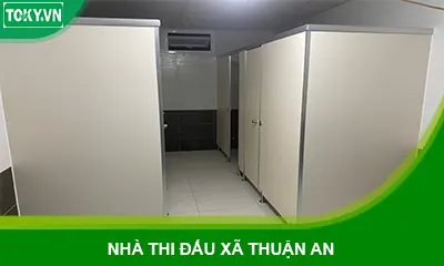 150m2 Vách ngăn vệ sinh cho nhà thi đấu xã Thuận An - Gia Lâm