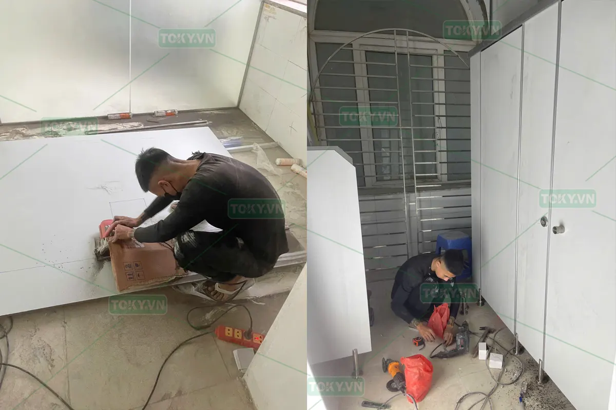 Công trình vách ngăn vệ sinh cho Đại học Y Hà Nội
