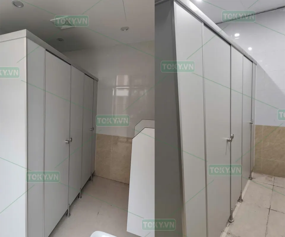 Dự án vách ngăn vệ sinh Compact HPL cho Nhà hàng Steak Way
