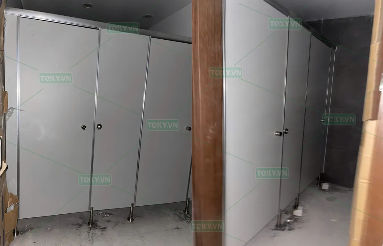 Dự án vách ngăn vệ sinh tại Showroom Toyota Hải Dương – Chí Linh