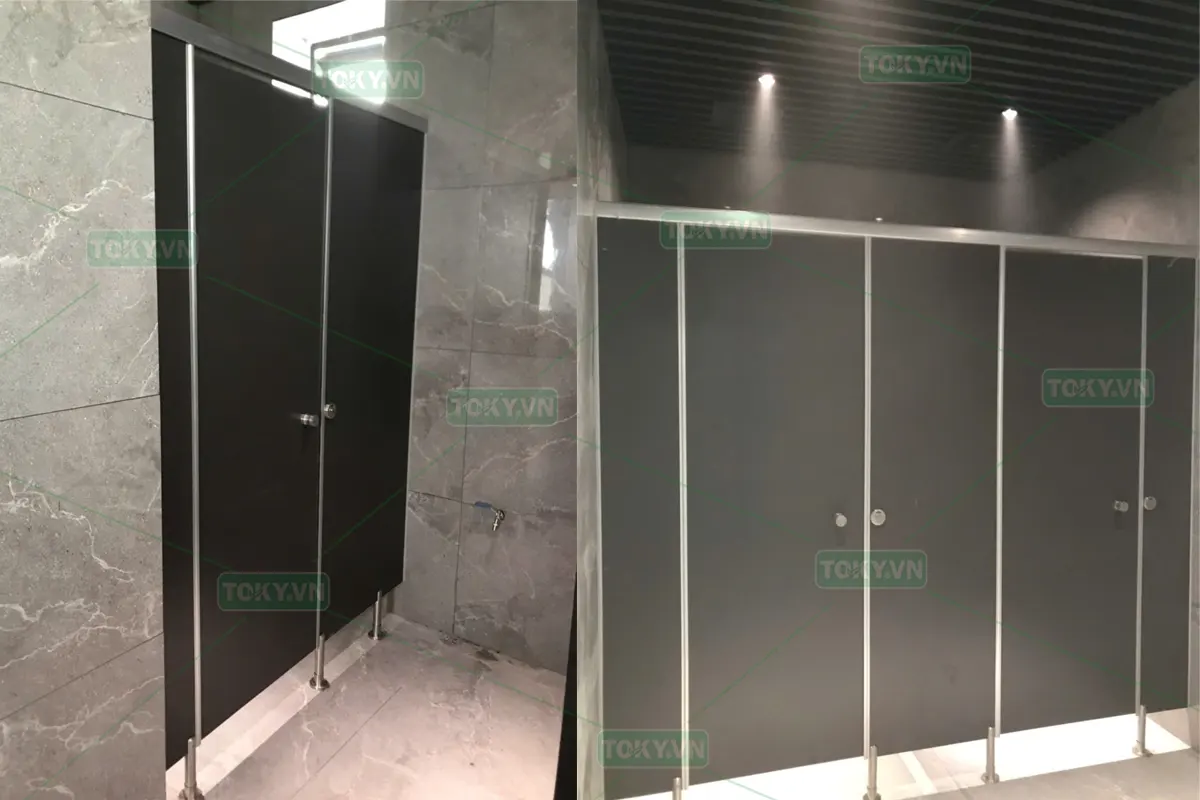 Hoàn thiện đợt 2 vách ngăn vệ sinh cho Trụ sở VietinBank Bắc Hưng Yên