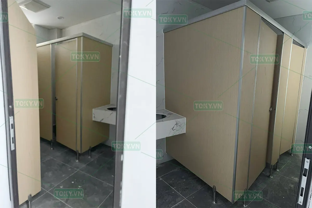 Hoàn thiện vách ngăn vệ sinh cho Trường Học viện Bưu chính Viễn thông