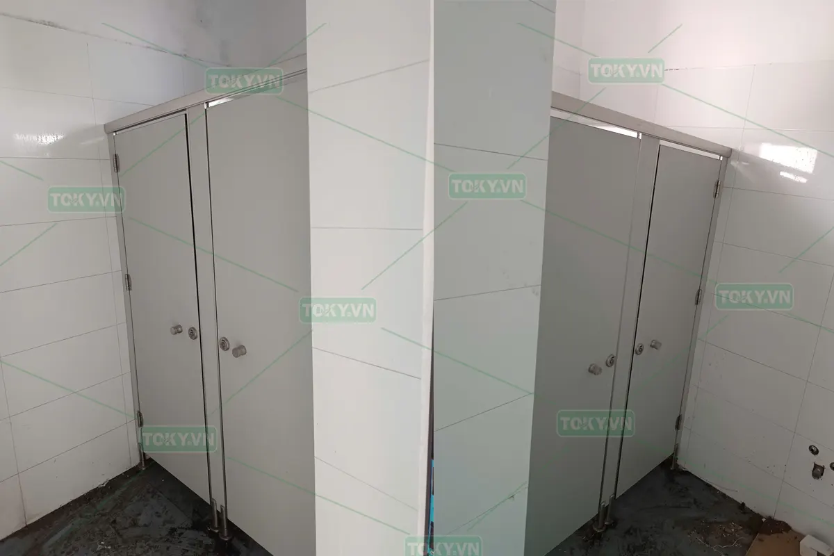 Vách ngăn vệ sinh Compact cho Trường đại học Thái Bình