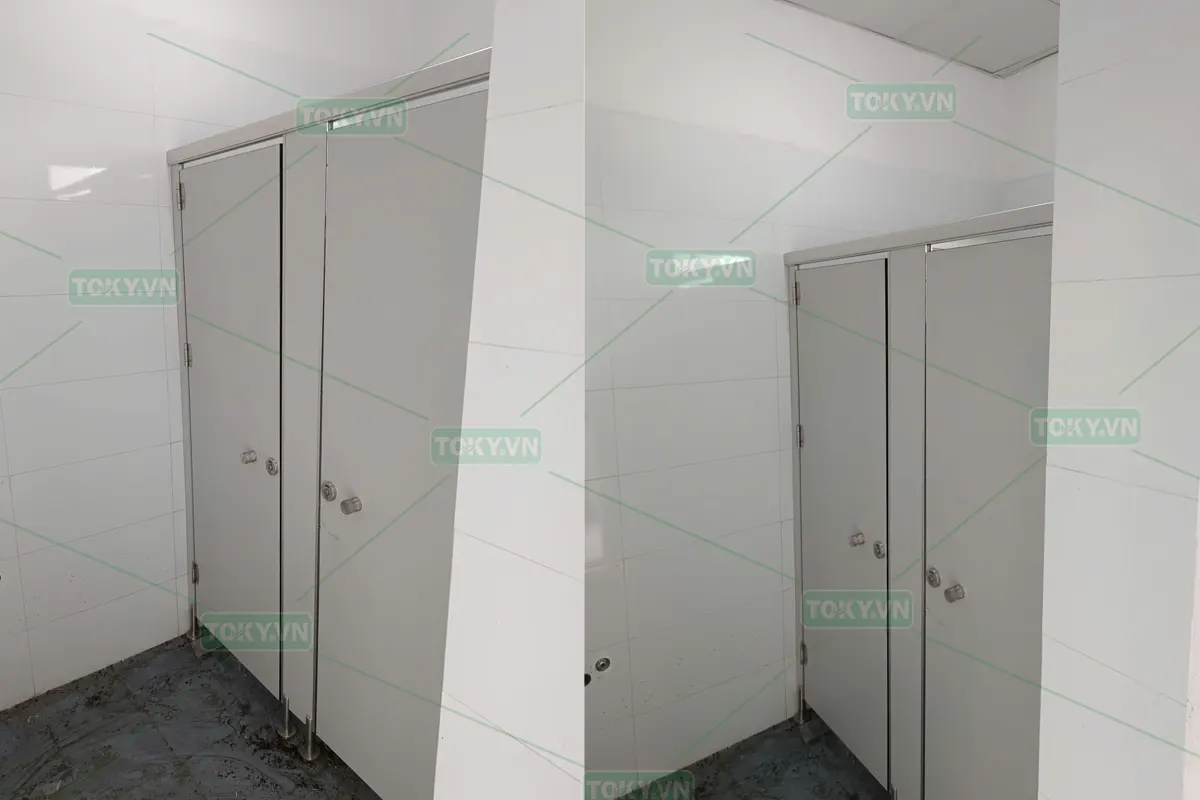 Vách ngăn vệ sinh Compact cho Trường đại học Thái Bình