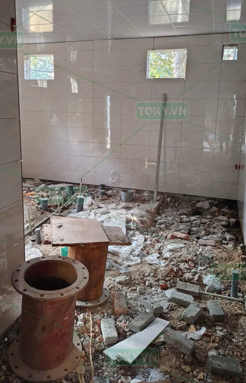 Công trình vách ngăn vệ sinh cho Chi nhánh Xí nghiệp Thủy lợi Gia Lâm