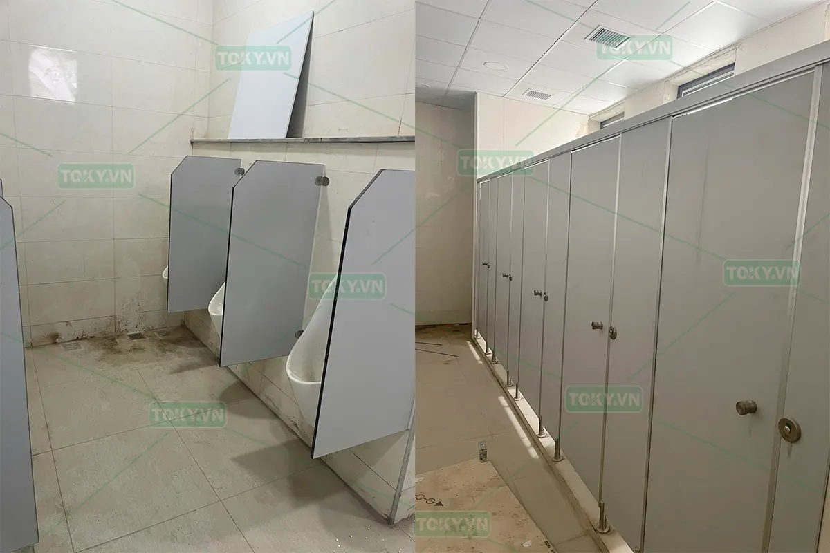 TOKY hoàn thiện 700m2 vách ngăn vệ sinh cho Công ty điện tử BYD Phú Thọ