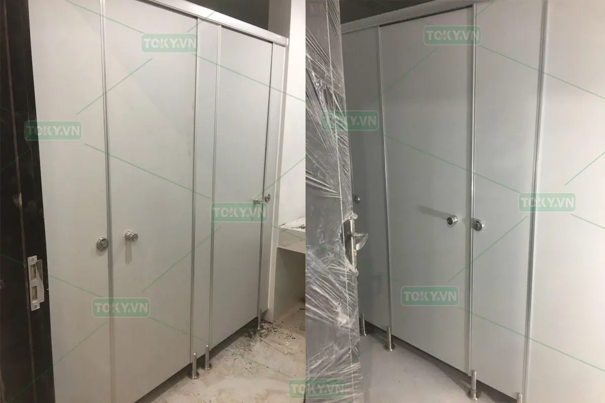 TOKY hoàn thiện vách ngăn vệ sinh compact cho Biệt thự tại đê Bát Tràng 1 TOKY hoàn thiện vách ngăn vệ sinh compact cho Biệt thự tại đê Bát Tràng