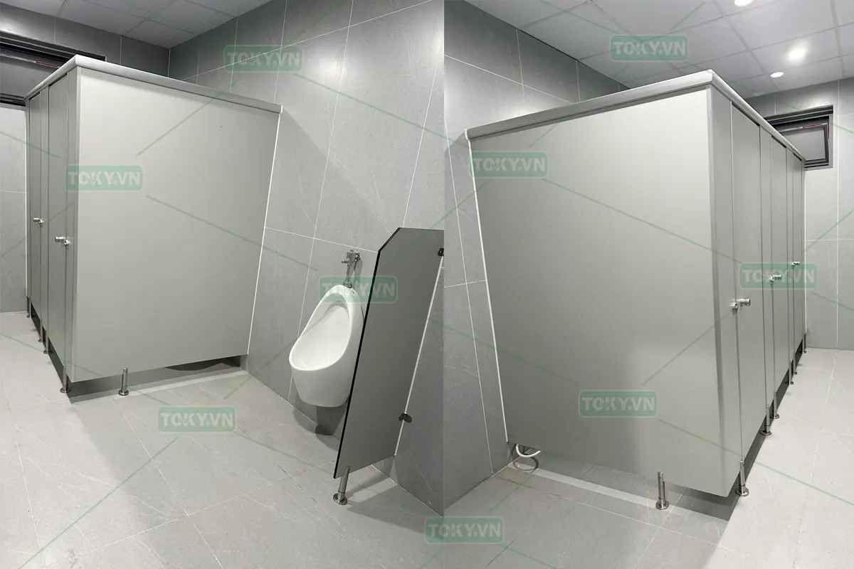 Toky hoàn thiện 300m2 vách ngăn vệ sinh Công ty cổ phần May ATH