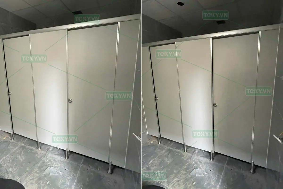 300m2 vách ngăn vệ sinh tòa B5 + B7 Đại học PCCC Thanh Xuân
