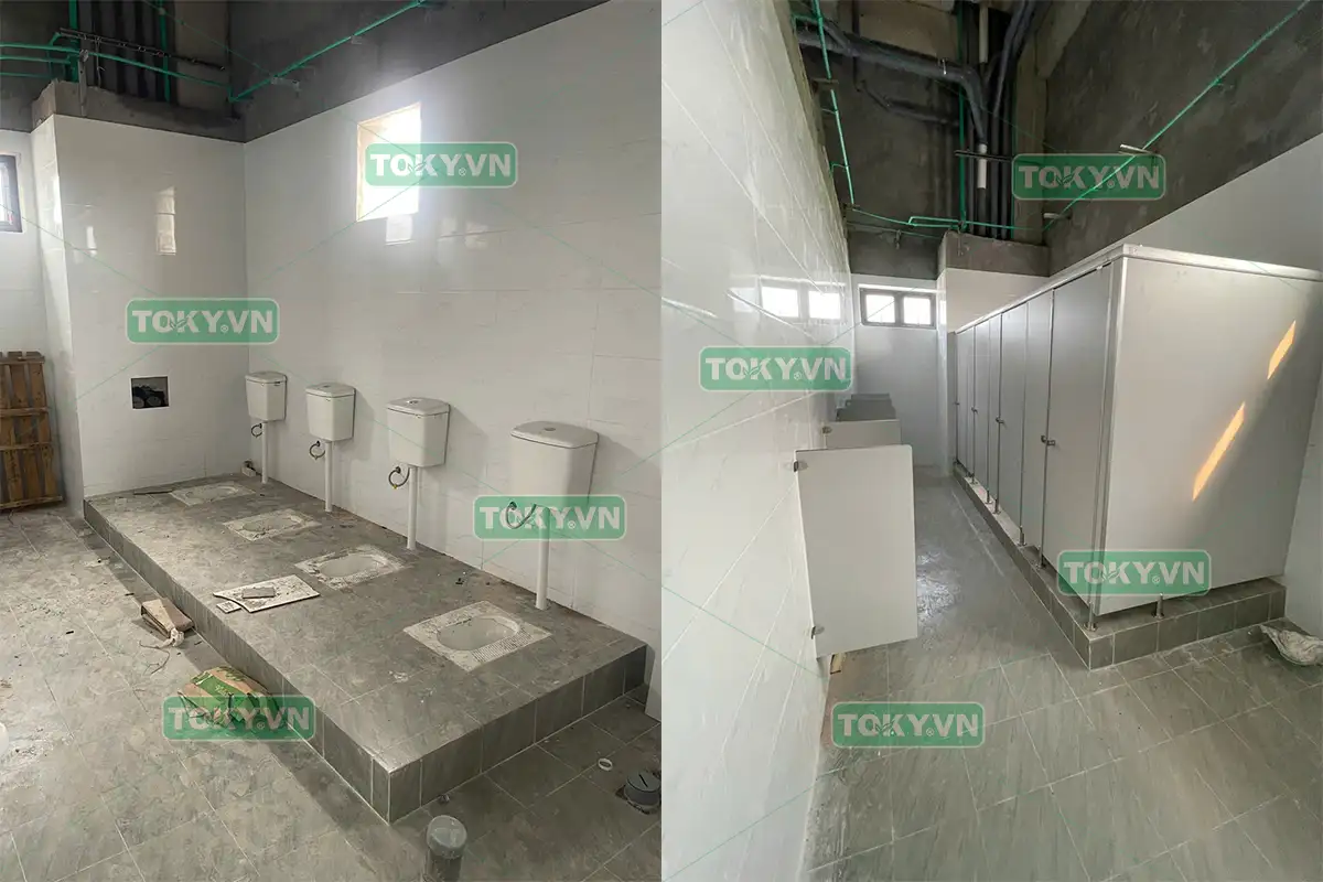 Toky hoàn thiện 250m2 thi công tấm Compact HPL tại nhà máy Hornor 4 Toky hoàn thiện 250m2 thi công tấm Compact HPL tại nhà máy Hornor