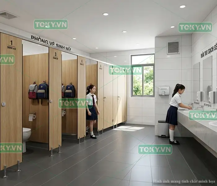 Tấm Compact HPL chất lượng cao - vệ sinh và văn phòng 1 Tấm Compact HPL Là Gì? Tại sao nên dùng cho vệ sinh công cộng?