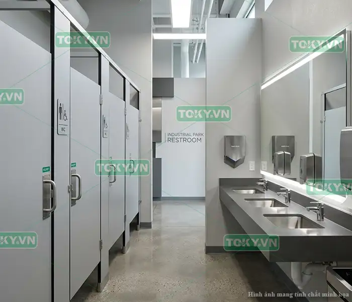 Tấm Compact HPL cho khu công nghiệp: giải pháp vật liệu bền - kháng hóa chất 1 Tấm Compact HPL cho khu công nghiệp — cấu tạo và tính năng vượt trội