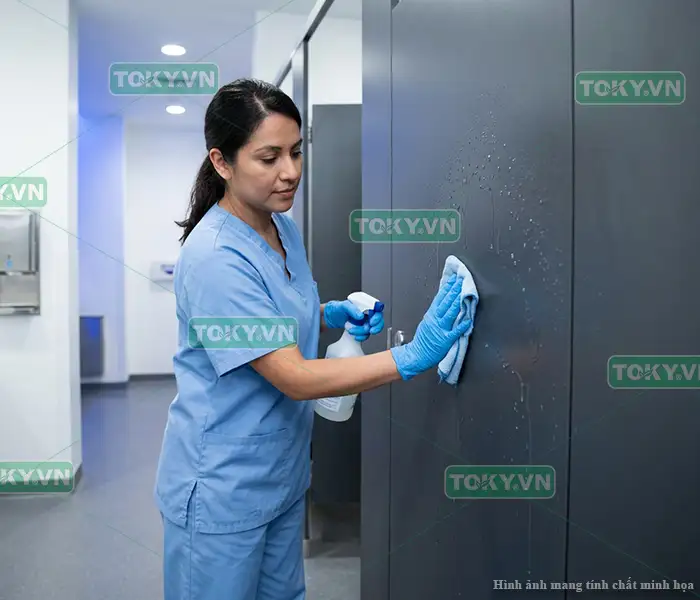 Tiêu Chuẩn 3: Vách ngăn nhà vệ sinh tính năng vệ sinh và kháng khuẩn