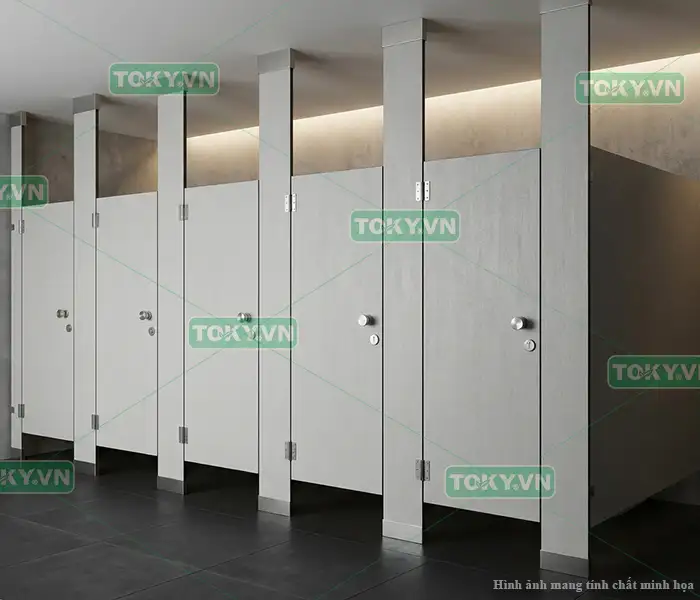 Cách nhận biết nhanh vách ngăn vệ sinh compact giá rẻ thiếu psi bằng mắt thường