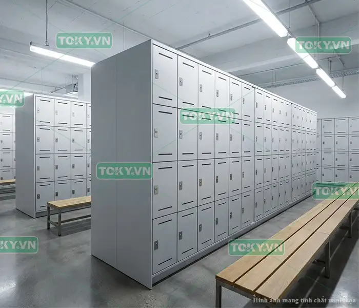 Giải pháp tủ locker compact hpl chịu nước cho nhà máy, khu công nghiệp hiện đại 3 Quy cách kích thước tiêu chuẩn của mẫu tủ locker compact hpl cho công nhân
