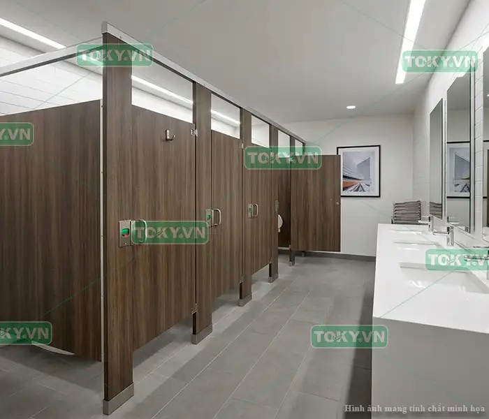 Thi công tấm Compact HPL cho văn phòng - giải pháp sang trọng và tối ưu diện tích 3 Quy trình lắp đặt tấm Compact HPL cho văn phòng chuyên nghiệp tại TOKY