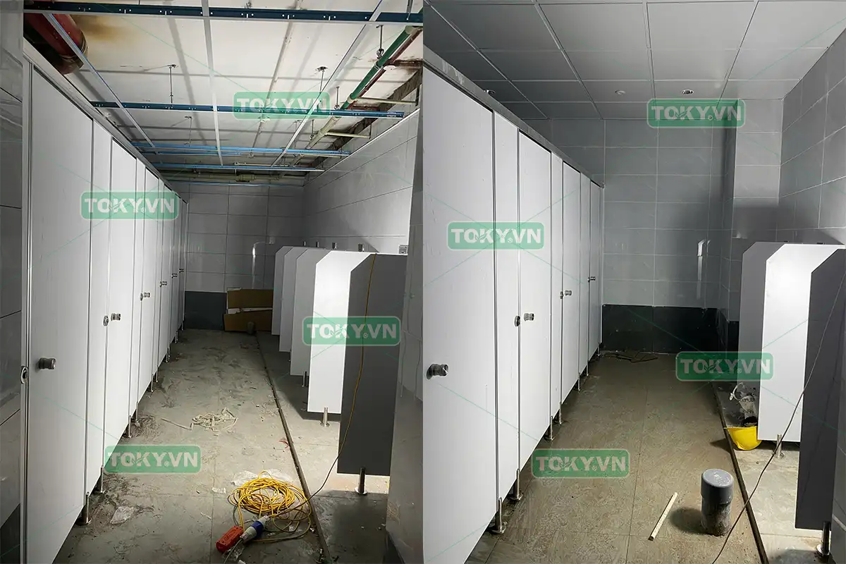 5 Dự án vách ngăn compact Toky đã hoàn thiện tại khu công nghiệp 3 Bàn giao đợt 1 dự án thi công vách ngăn compact tại công ty molex (Hưng Yên)