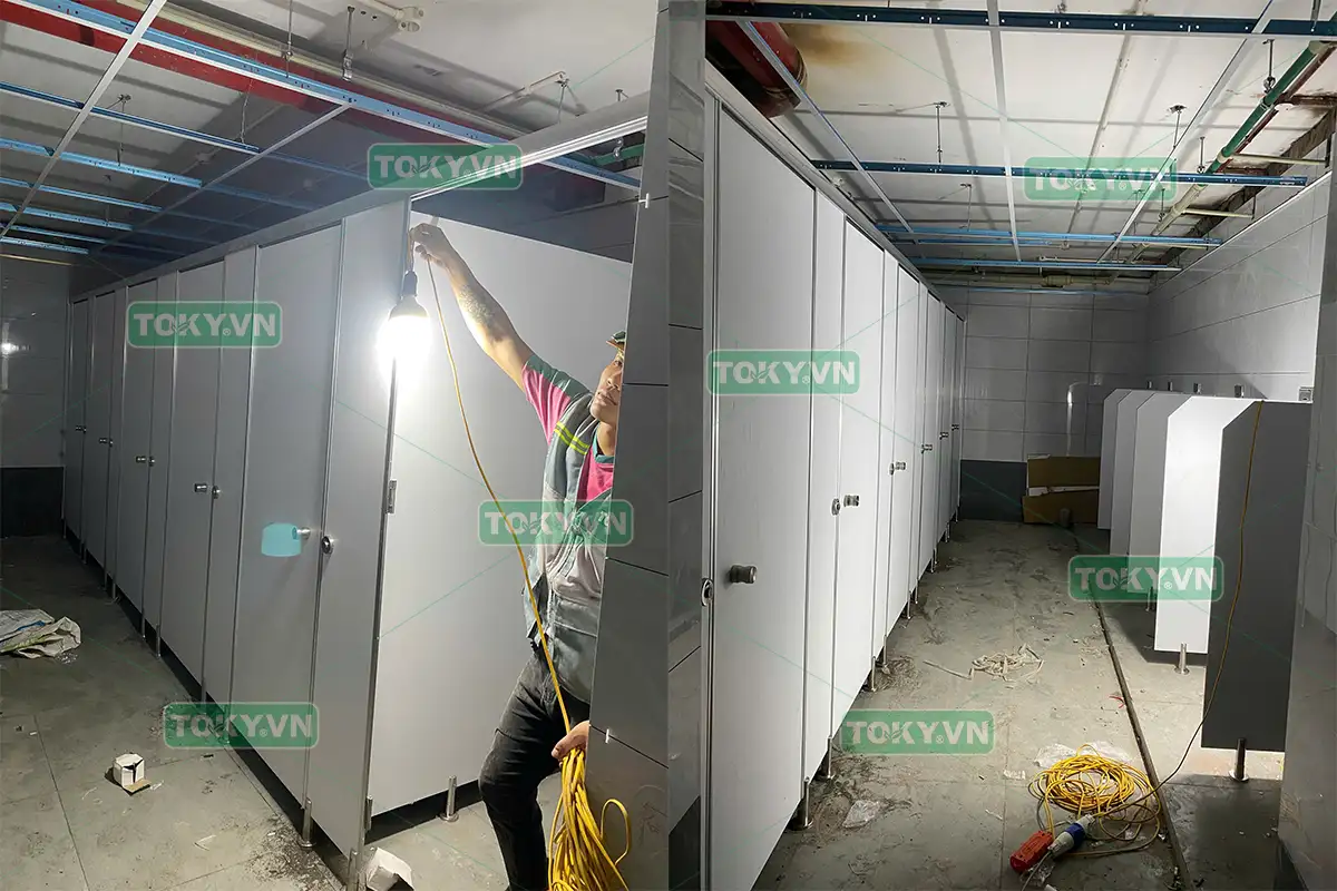 Toky bàn giao đợt 1 dự án thi công tấm Compact HPL tại công ty Molex Hưng Yên