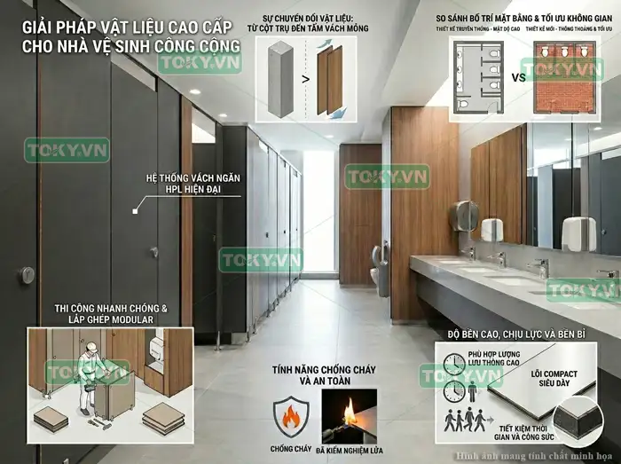 Thi công tấm Compact HPL cho văn phòng - giải pháp sang trọng và tối ưu diện tích 1 Ưu điểm vượt trội của tấm Compact HPL cho tòa nhà văn phòng cao tầng