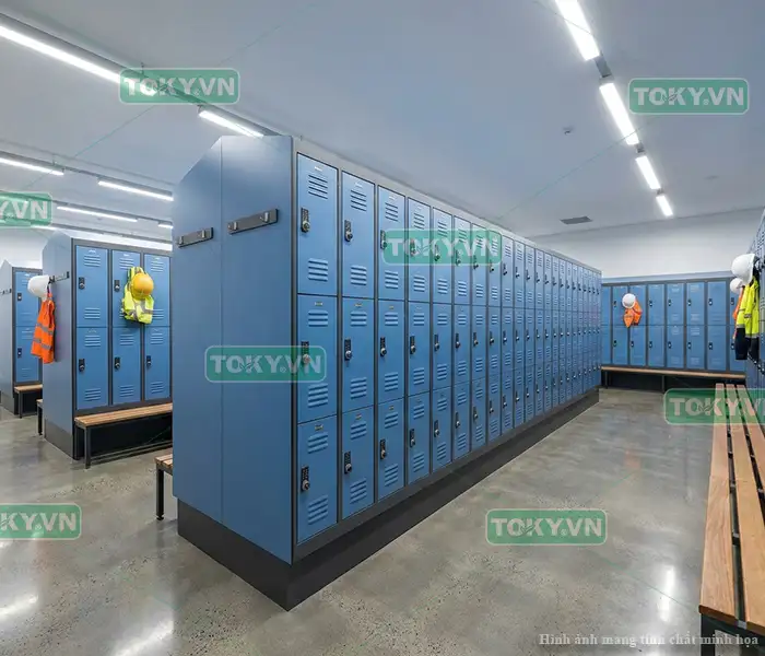 Giải pháp tủ locker compact hpl chịu nước cho nhà máy, khu công nghiệp hiện đại 2 Những ưu điểm vượt trội của dòng tủ locker compact hpl trong môi trường nhà xưởng