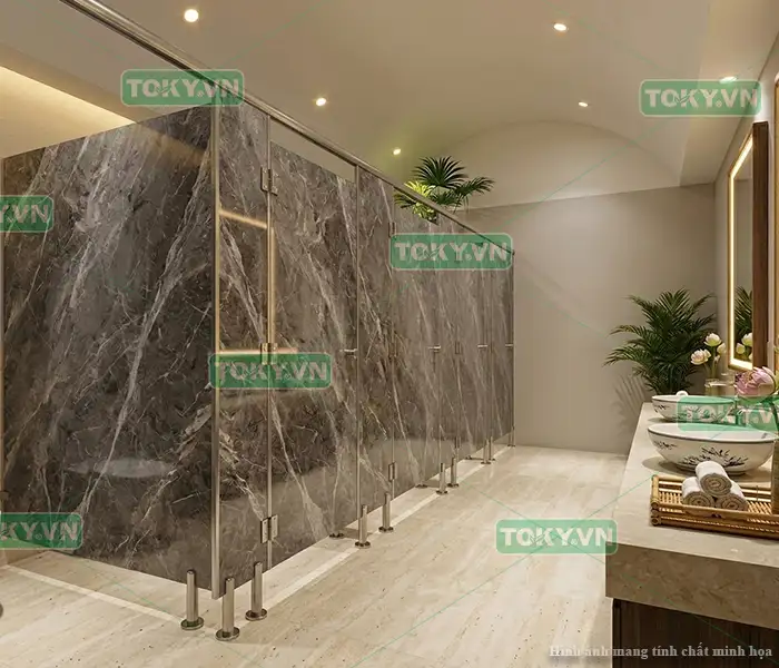 Những chi tiết đắt giá khi lắp đặt tấm Compact HPL Cho thẩm mỹ viện và spa cao cấp tại Toky