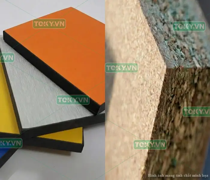 Vì sao cân nặng tấm Compact HPL và gỗ MFC lại chênh lệch?
