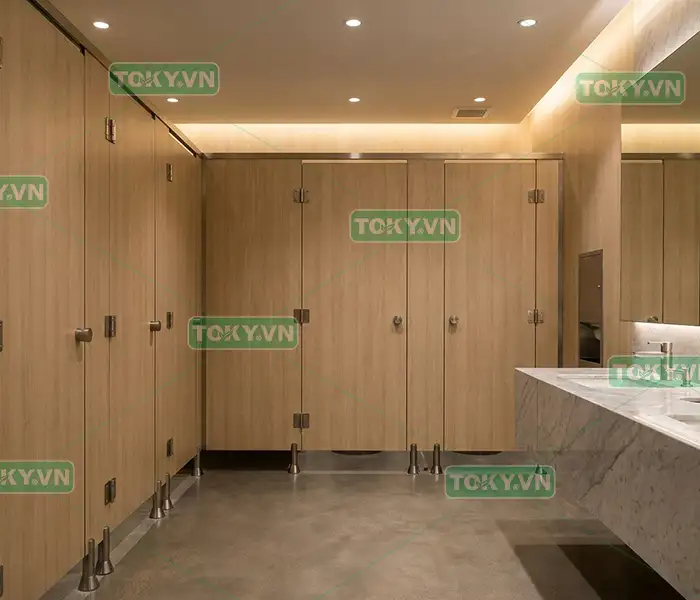 Tấm Compact HPL dày 12mm: kích thước, cách phân biệt & báo giá toàn diện 2026 4 Ứng dụng thực tế của tấm Compact HPL dày 12mm và giải pháp đồng bộ phụ kiện