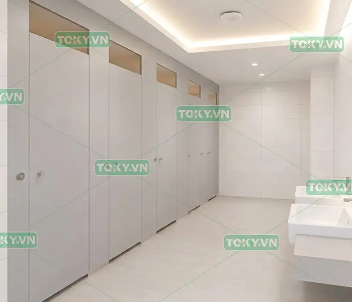 Xu hướng thiết kế vách ngăn vệ sinh Compact kịch trần cho không gian sang trọng 4 Những lưu ý kỹ thuật bắt buộc khi thi công vách ngăn vệ sinh Compact kịch trần