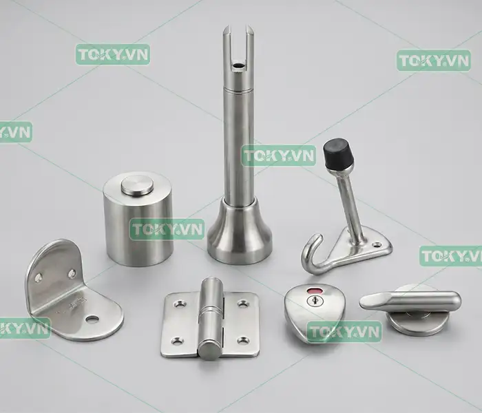 Giải đáp trọn bộ về hệ phụ kiện vách ngăn vệ sinh công nghiệp 1 Tầm quan trọng của hệ phụ kiện trong thi công vách ngăn vệ sinh