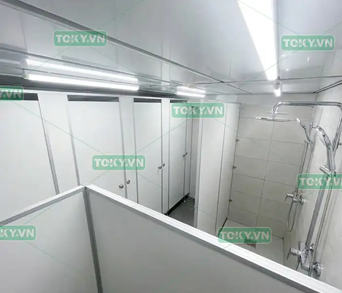 Vách ngăn cho nhà tắm công cộng chịu nước 100%