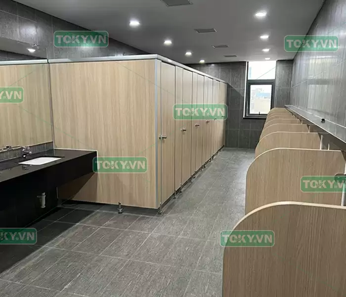 Tẩy bồn cầu axit - kẻ thù làm hỏng vách ngăn vệ sinh compact