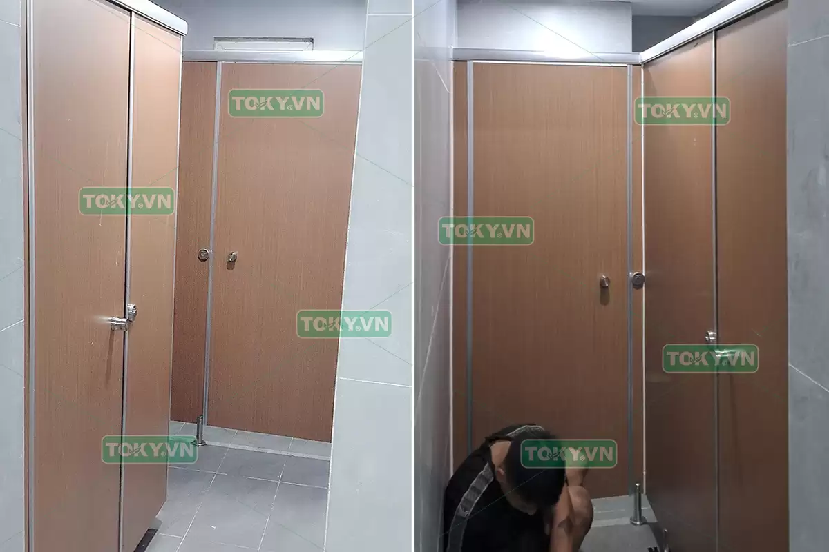 Toky hoàn thành 50m2 thi công vách ngăn vệ sinh đợt 3 trụ sở cục đường bộ Việt Nam