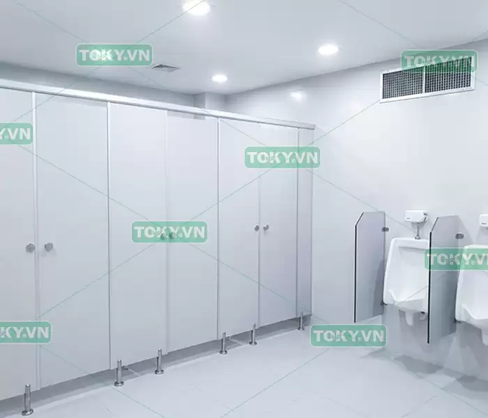 Toky – Đơn vị thi công vách ngăn vệ sinh compact hpl uy tín cho dự án y tế
